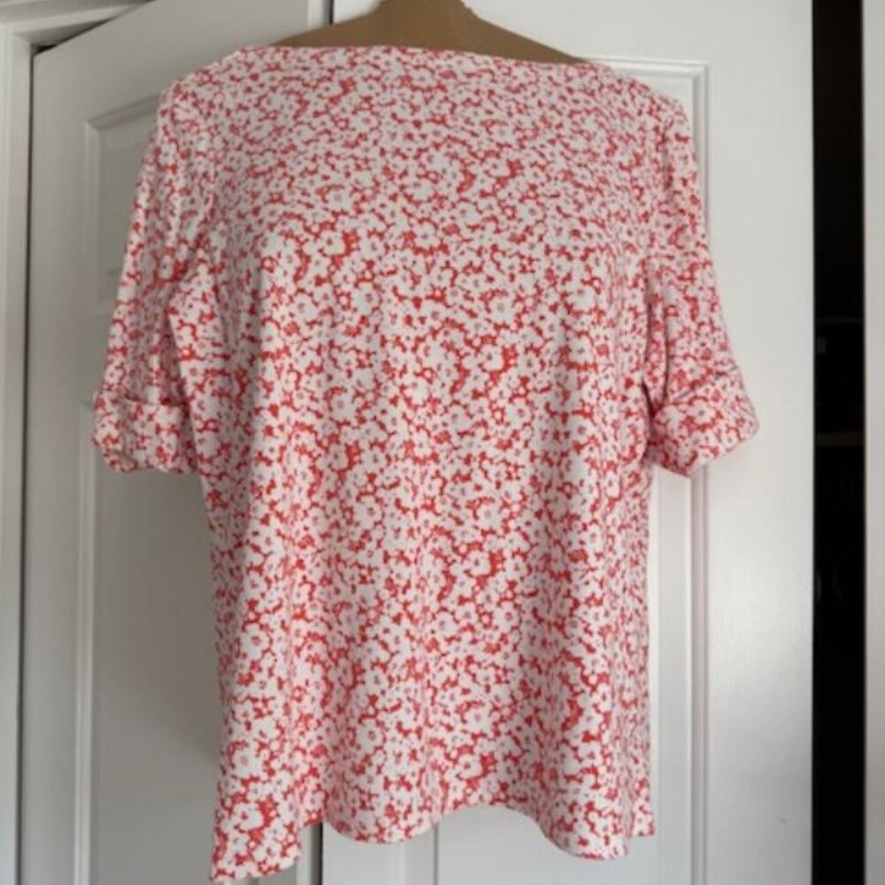 Stretch Cotton Boat Neck